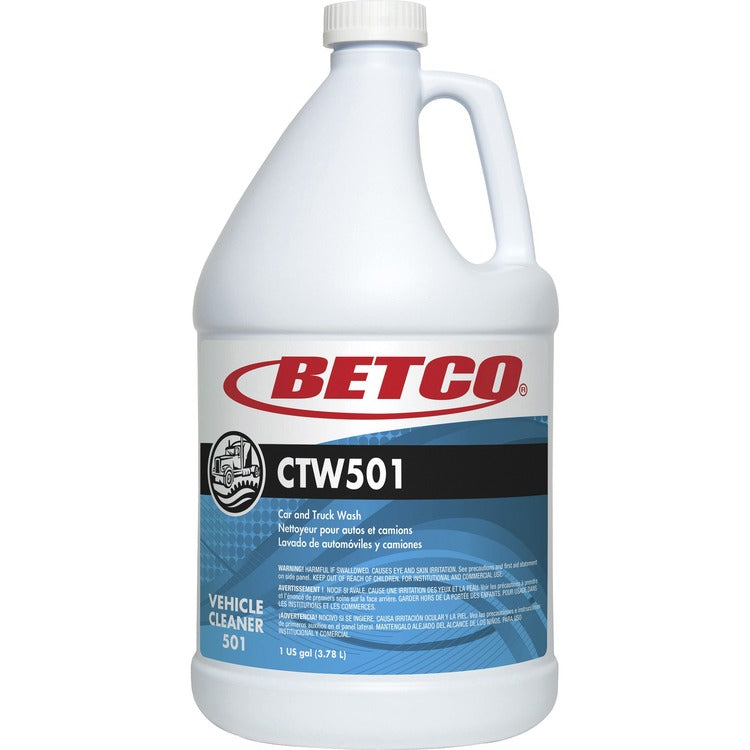 Betco CTW501 Car & Truck Wash, For Car, Truck, 1 gal, Streak-free, Yellow Green (BET5010400) Each