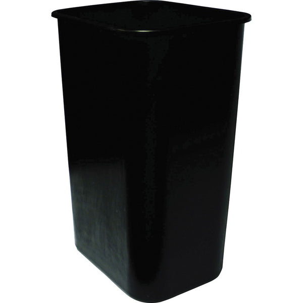 Genuine Joe Wastebasket, 9-2/5"Wx15-1/5"Lx19-9/10"H, Black (GJO00061)