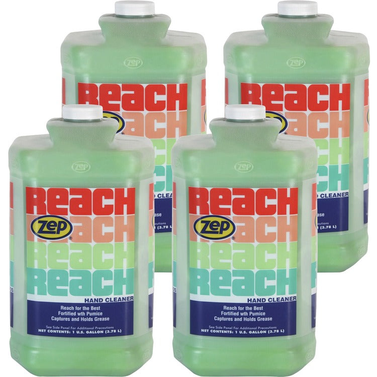 Zep Reach Hand Cleaner, Almond Scent, 1 gal (3.8 L), 4/Carton (ZPE92524CT)