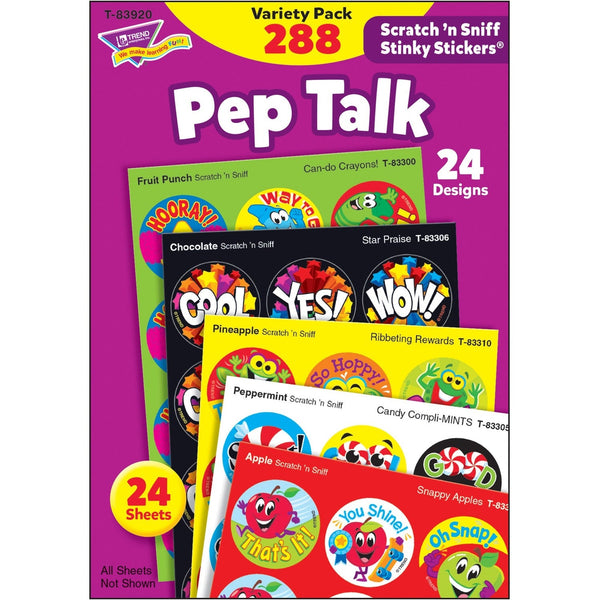 Trend Stickers, Scratch N Sniff, 4-1/8"Wx5-7/8"H, 288/Pk, Multi (TEP83920) Pack of 288