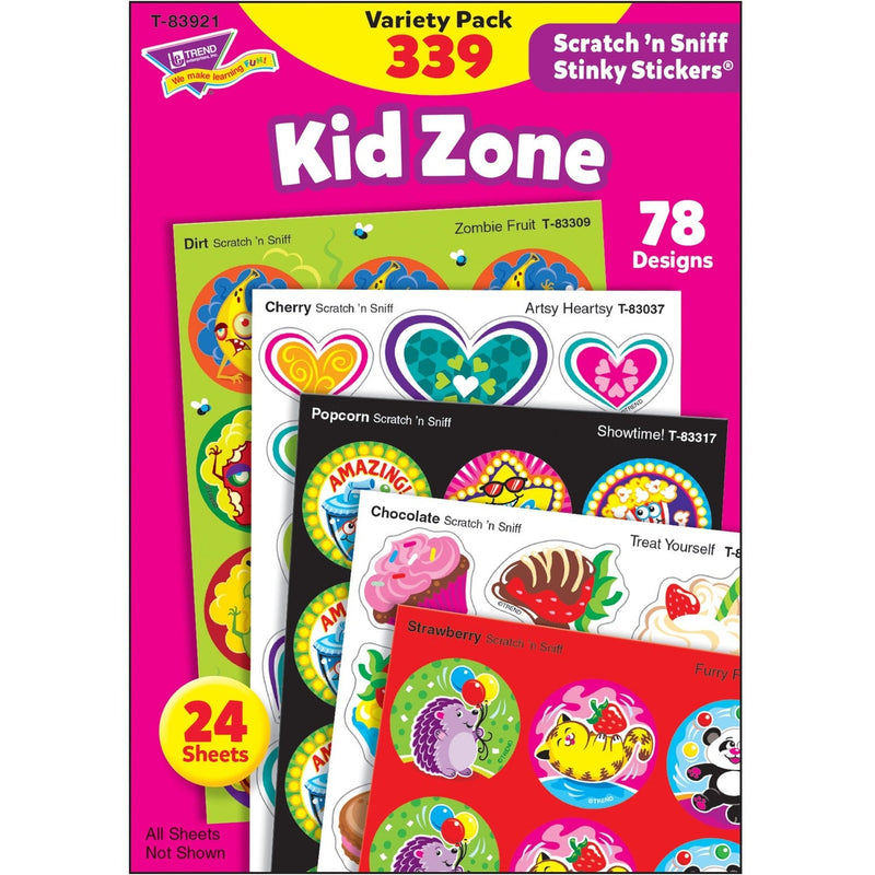 Trend Stickers, Scratch N Sniff, 4-1/8"Wx5-7/8"H, 339/Pk, Multi (TEP83921) Pack of 339