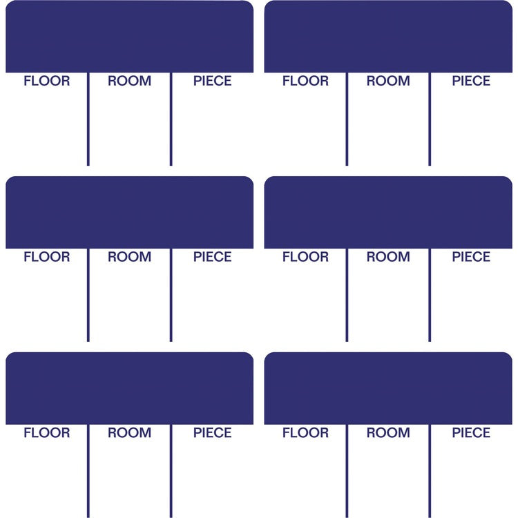 Tabbies Moving Label, 6-3/5"Wx6-1/2"Lx1/2"H, 86/Pk, Blue (TAB30601) Pack of 86
