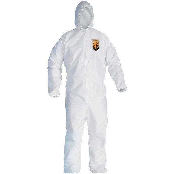 Kleenguard A20 Breathable Particle Protection Coveralls, Zip Closure, 2X-Large, White (KCC49115) Case of 24