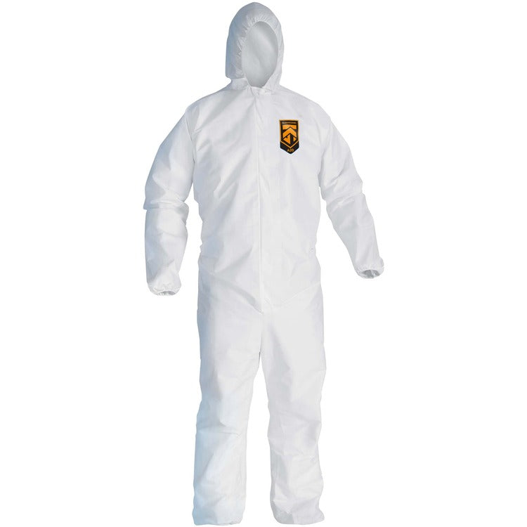 Kleenguard A20 Breathable Particle Protection Coveralls, Zip Closure, 2X-Large, White (KCC49115) Case of 24