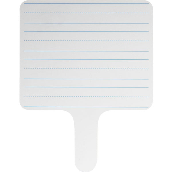 Flipside Dry-Erase Paddle, 2-Sided, 7-3/4"Wx1/10"Lx10"H, 24/Pk, White (FLP18024)