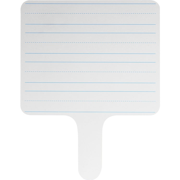 Flipside Dry-Erase Paddle, 2-Sided, 7-3/4"Wx1/10"Lx10"H, 24/Pk, White (FLP18024)