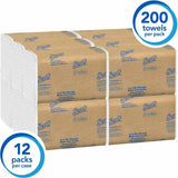 Scott C-Fold Paper Towels, 13.15 x 10.1, White, 200/Pack (KCC06041) Case of 2400