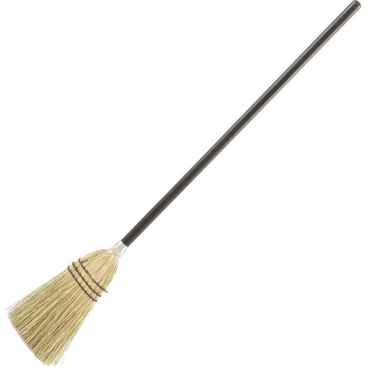 Rubbermaid Commercial Wood Handle Lobby Corn Broom, Corn Fiber Bristle, 12" Brush Face, Wood Handle, 12/Carton (RCP6373BROCT) Case of 12