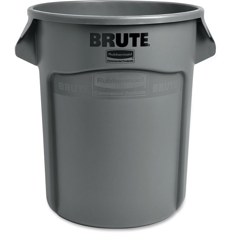 Rubbermaid Commercial Brute 20-gallon Vented Container, 20 gal Capacity, Gray, 6/Carton (RCP262000GYCT)