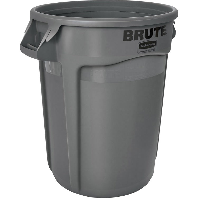 Rubbermaid Commercial Brute Vented Container, 32 gal Capacity, Gray, 6/Carton (RCP263200GYCT) Case of 6