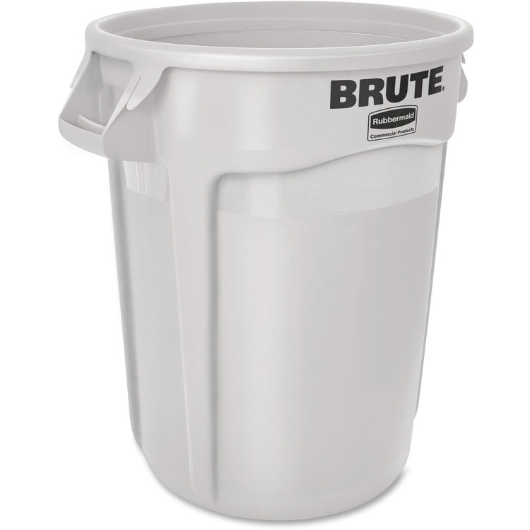 Rubbermaid Commercial Brute Vented Container, 32 gal Capacity, White, 6/Carton (RCP2632WHICT)