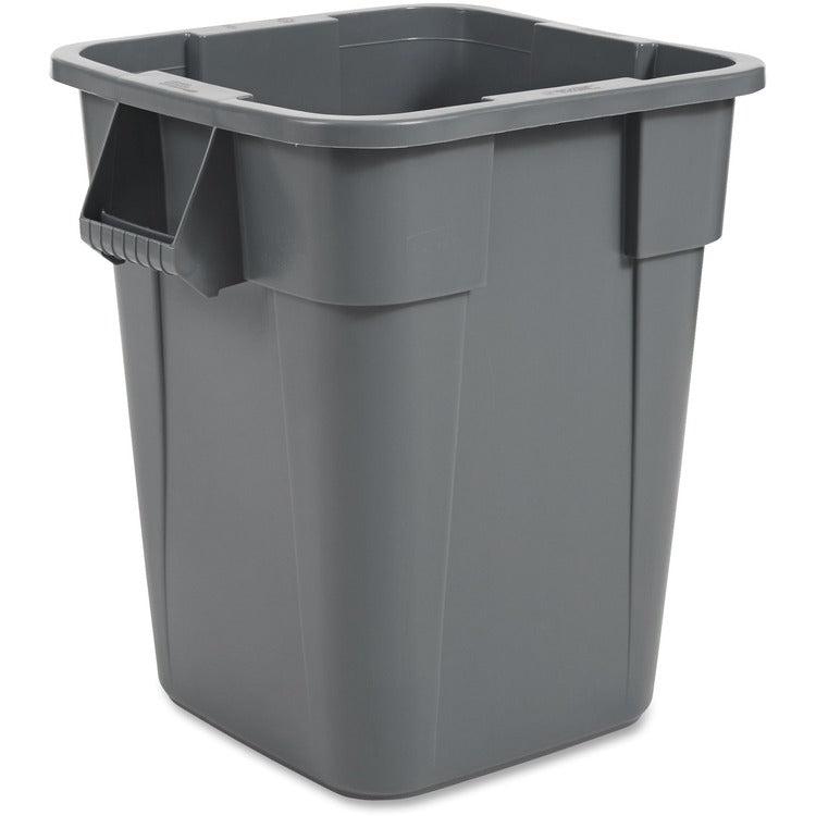 Rubbermaid Commercial Brute Square Containers Without Lids, 4/CT, Gray (RCP353600GYCT) Case of 4