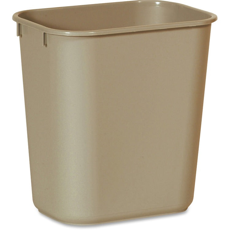 Rubbermaid Commercial Deskside Wastebasket, 3.25 gal Capacity, Beige, 12/Carton (RCP295500BGCT)