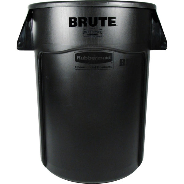 Rubbermaid Commercial Brute 44-gallon Vented Container, 44 gal Capacity, Black, 4/Carton