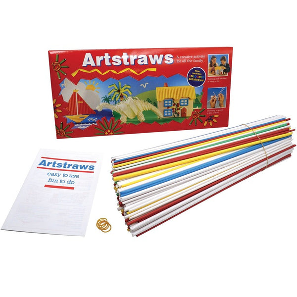 Creativity Street Artstraw, 3/20"Wx3/20"Lx16"H, 300/Bx, Assorted (PACAC9017) Box of 300