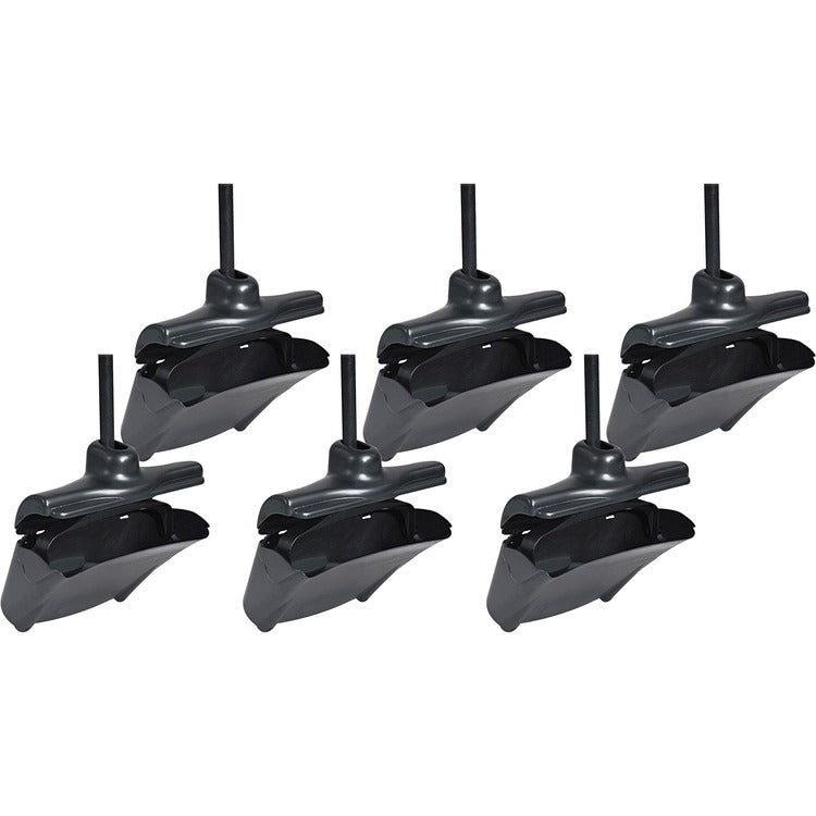 Rubbermaid Commercial Lobby Pro Upright Dust Pan, Plastic, Black, 6/Carton (RCP253200BLACT) Case of 6