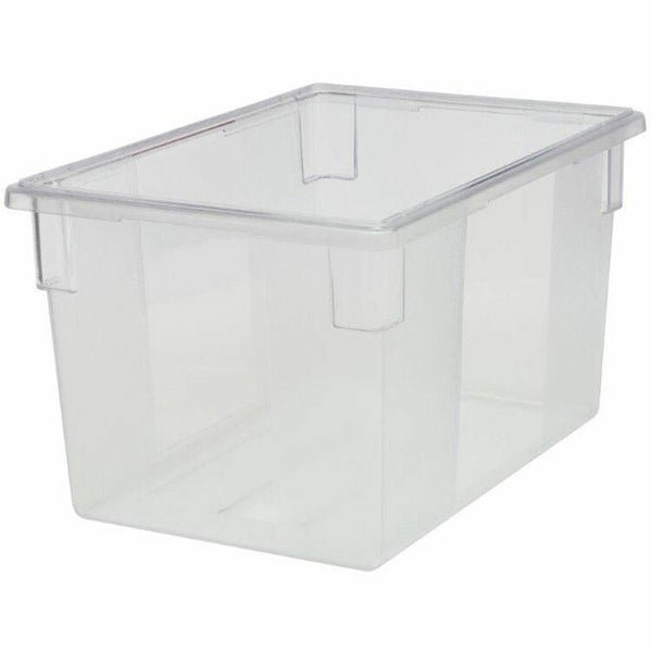 Rubbermaid Commercial 21-1/2 Gallon Food Tote Box - 86 quart Food Container - Poly - Dishwasher Safe - Clear - 6 Piece(s) / Carton (RCP3301CLECT) Case of 6