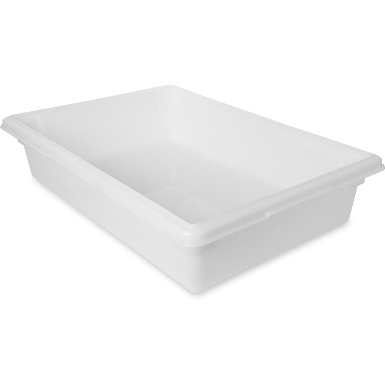 Rubbermaid Commercial 8-1/2 Gallon White Food Tote Box, 34 quart Food Container, Poly, Dishwasher Safe, White, 6 Piece(s)/Carton (RCP3508WHICT) Case of 6