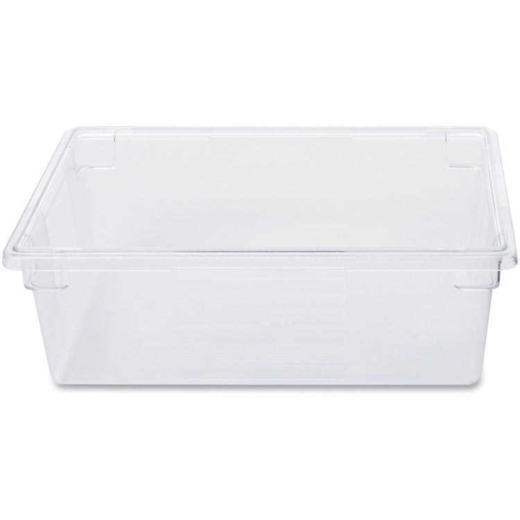 Rubbermaid Commercial 12-1/2 Gallon Food Tote Box, 50 quart Food Container, Plastic, Dishwasher Safe, Clear, 6 Piece(s)/Carton (RCP3300CLECT) Case of 6