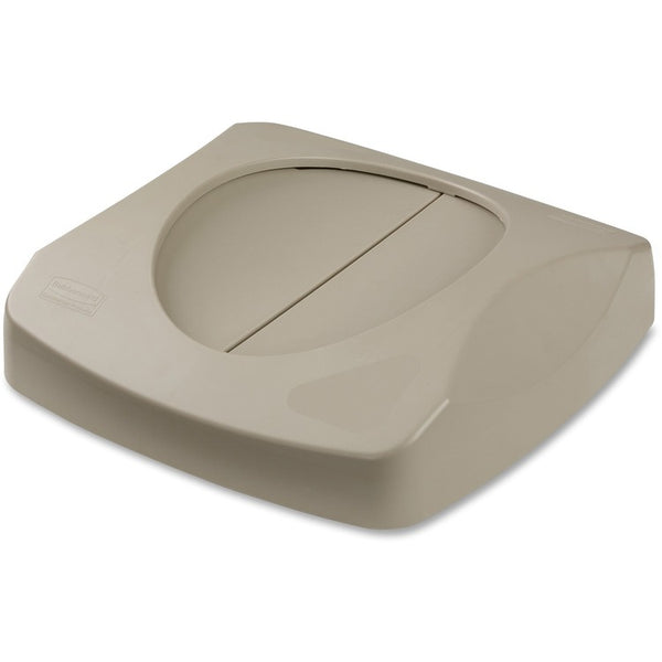 Rubbermaid Commercial Untouchable Swing Top Lid, 4/Carton, Beige (RCP268988BGCT) Case of 4