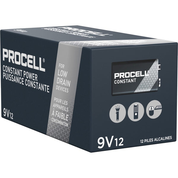Duracell Battery Alkaline, 9 Volt, 72/Ct, Black/Copper (DURPC1604BKDCT) Case of 6