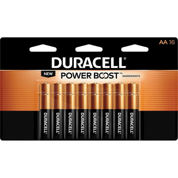 Duracell CopperTop Battery, For Smoke Alarm, Lantern, Flashlight, Calculator, Pager, Camera, Recorder, Radio, Meter, Scanner, CD Player, ..., AA, Alkaline, 192/Carton (DURMN1500B16ZCT) Case of 12