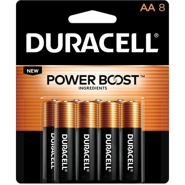 Duracell CopperTop Battery, AA, Alkaline, 384/Carton (DURMN1500B8ZCT) Case of 384
