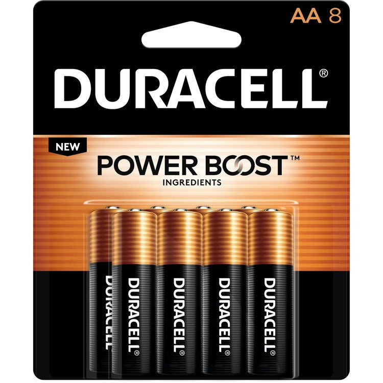 Duracell CopperTop Battery, AA, Alkaline, 384/Carton (DURMN1500B8ZCT) Case of 384
