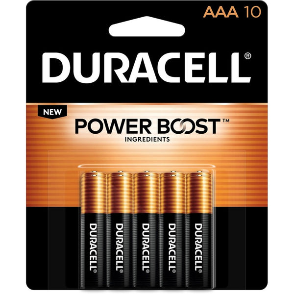 Duracell CopperTop Alkaline AAA Batteries, 400/Carton (DURMN2400B10ZCT) Case of 400