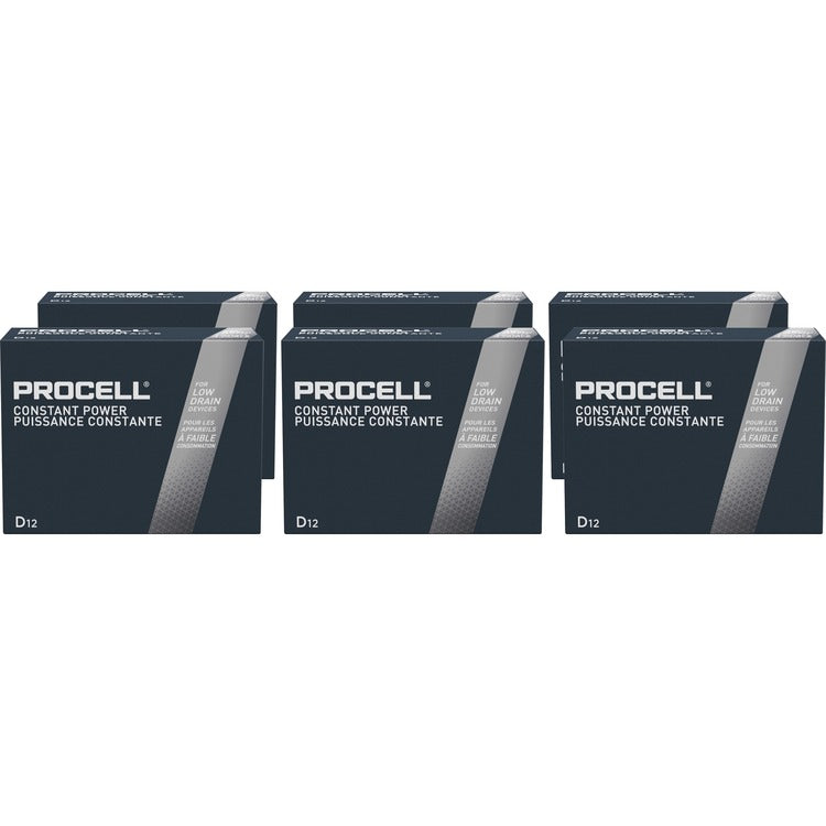 Duracell Alkaline D Batteries, For General Purpose, D, Alkaline, 72/Carton (DURPC1300CT) Case of 72