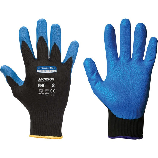 Kleenguard G40 Foam Nitrile Coated Gloves, Oil, Grease, Abrasion Protection, Nitrile Coating, 9 Size Number, Large (KCC40227CT) Case of 60