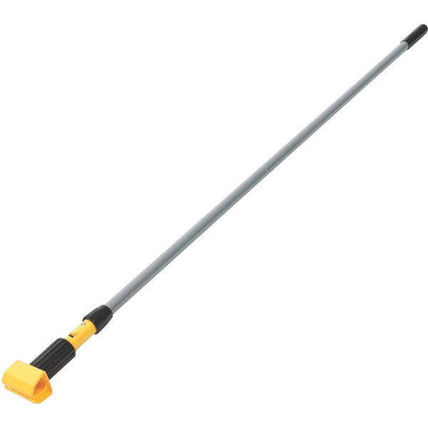 Rubbermaid Commercial Gripper 54" Aluminum Mop Handle, 54" Length, Yellow, Gray, Aluminum, 12/Carton