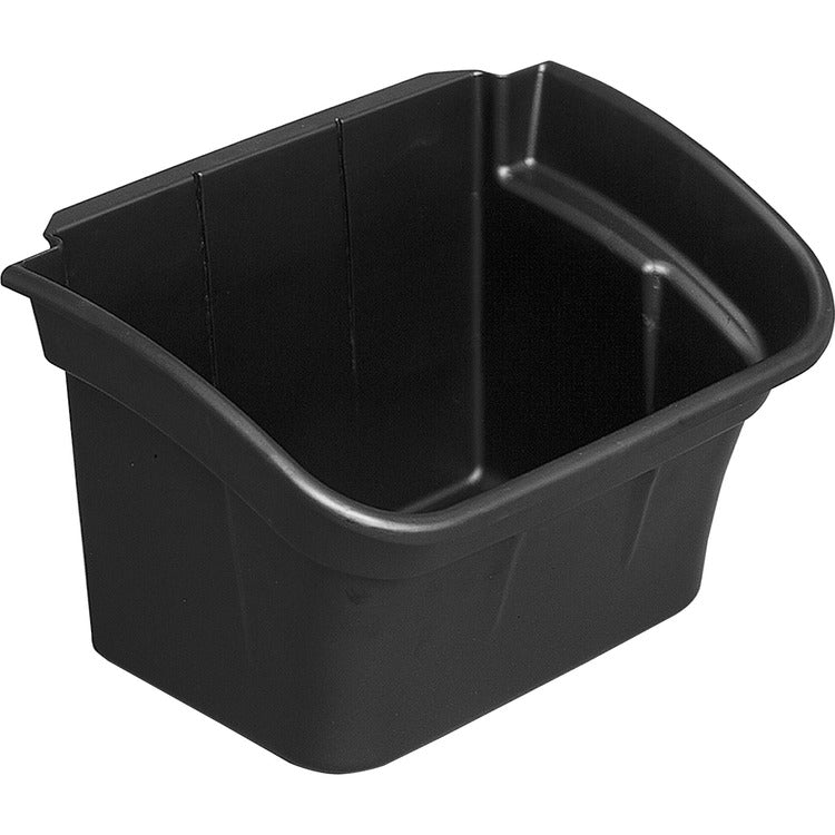 Rubbermaid Commercial Utility Cart 4-gallon Bin, 17" x 12.5" Depth x 10.5" Height, Black (RCP335488BLACT) Case of 2