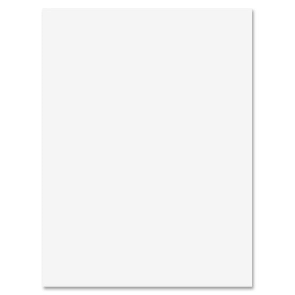 Sparco Construction Paper, Smooth Texture, 9&quot;x12&quot;, Bright White (SPR22329) Pack of 50