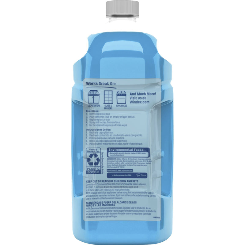 Windex&reg; Glass Cleaner with Ammonia-D, 67.6oz Refill, Unscented, 6/Carton (SJN316147CT) Case of 6