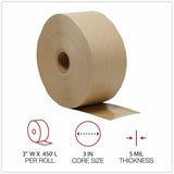 Universal Packaging Tape, 150 yd Length x 3" x 5 mil Thickness, 3" Core, Brown, Kraft/Glass Fiber Backing, 10/Carton (UNV44HD007) Case of 5000
