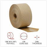 Universal Packaging Tape, 125 yd Length x 3" x 5 mil Thickness, 3" Core, Brown, Kraft/Glass Fiber Backing, 8/Carton (UNV7300) Case of 8
