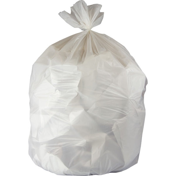 Genuine Joe Can Liners, 16Gal, 4 Mil, 24"X32" , 500/Ct, White (GJO02865)