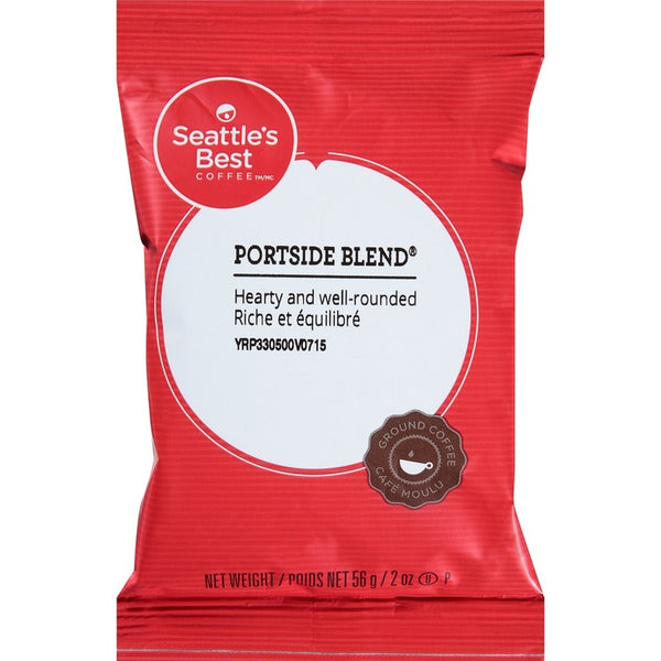 Seattle's Best Coffee Portside Ground Coffee Pouch, Medium, 2 oz, 18/Box (SEA12420871) Box of 18