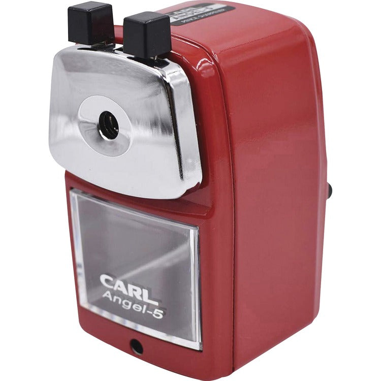 CARL Pencil Sharpener, Auto Draw, 0.9Mm/0.4Mm, 2-3/4"X3"X5" , Rd (CUI19017)