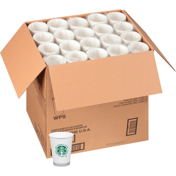 We Proudly Serve Hot Cups, Branded We Proudly Serve, 12 Oz., 1000/Ct, We/Gn (SBK12434031) Case of 1000