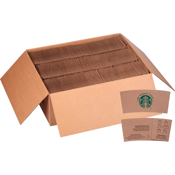 Starbucks Hot Cup Sleeves, 1380/Ct, Brown/We Proudly Serve (SBK12420977)