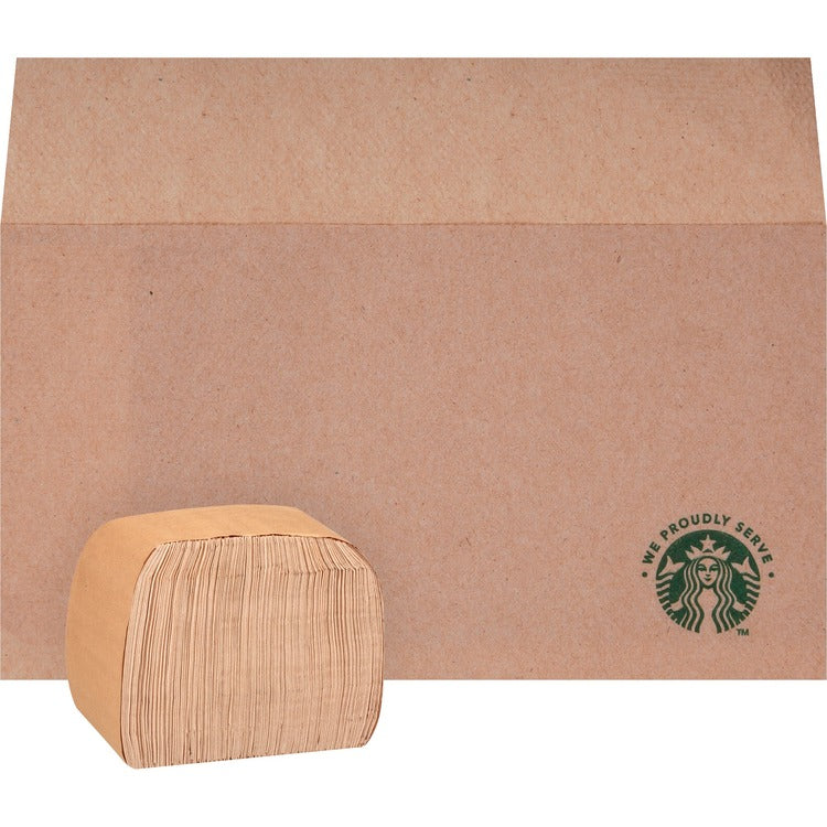 We Proudly Serve Branded Napkins, Tan, Fiber, Absorbent, Eco-friendly, For Beverage, 6000/Carton (SBK12421257) Case of 6000