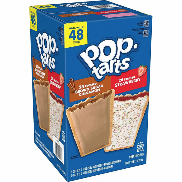 Pop Tarts Toaster Pastries, Variety Pack, 43 Oz, 48/Bx, Multi (KEB22095) Box of 48
