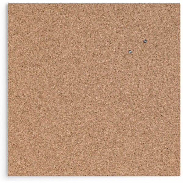 U Brands Cork Canvas Bulletin Board, Natural Cork Surface, Self-healing, Durable, Mounting System, Tackable, Frameless, 24" x 24" (UBR2874U0001) Each