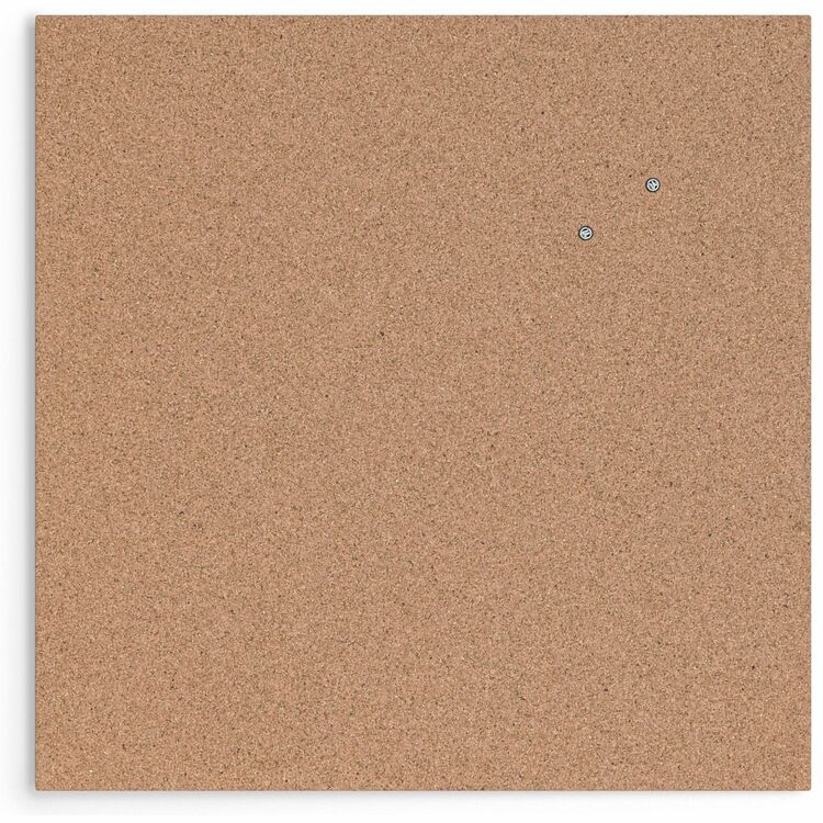 U Brands Cork Canvas Bulletin Board, Natural Cork Surface, Self-healing, Durable, Mounting System, Tackable, Frameless, 24" x 24" (UBR2874U0001) Each