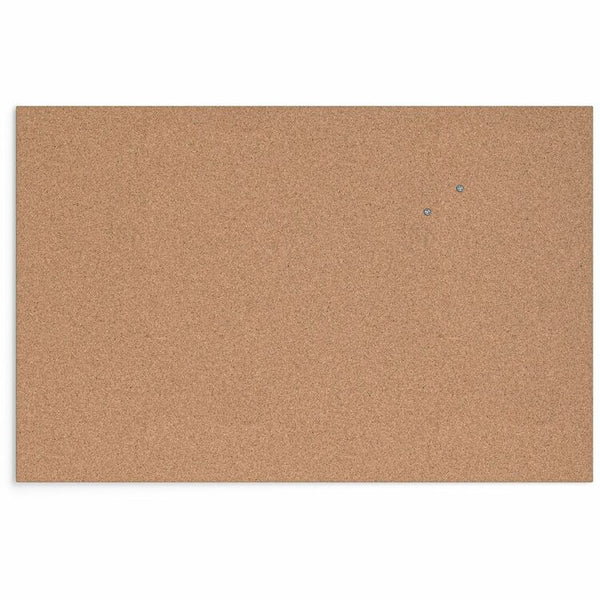 U Brands Cork Canvas Bulletin Board, Natural Cork Surface, Self-healing, Durable, Mounting System, Tackable, Frameless, 24" x 36" (UBR2875U0001) Each