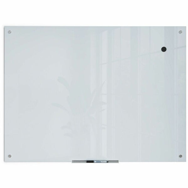 U Brands Glass Dry Erase Board, 47 x 35, White Surface (UBR2299U0001) Each