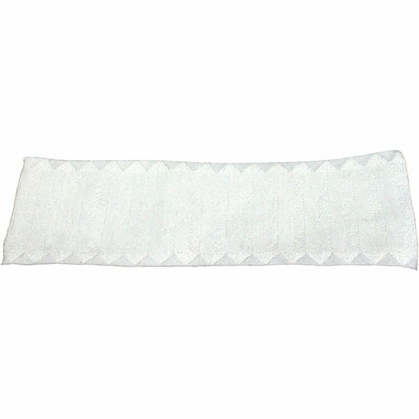 Genuine Joe Microfiber Pad, 4-1/10"Wx19-1/4"Lx18-1/4"H, 3 Pk/Ct, White (GJO03128)