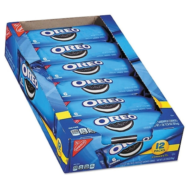 Oreo Chocolate Sandwich Cookies, 2.4 Oz, 12/Bx, Multi (MDZ04700) Box of 12